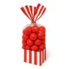 Sacchetti Festa Party Bag a Righe Rossi 10 pz DT