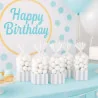 Sacchetti Festa Party Bag a Righe Argento 10 pz DT