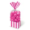 Sacchetti Festa Party Bag a Righe Rosa 10 pz DT