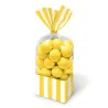 Sacchetti Festa Party Bag a Righe Gialli 10 pz DT