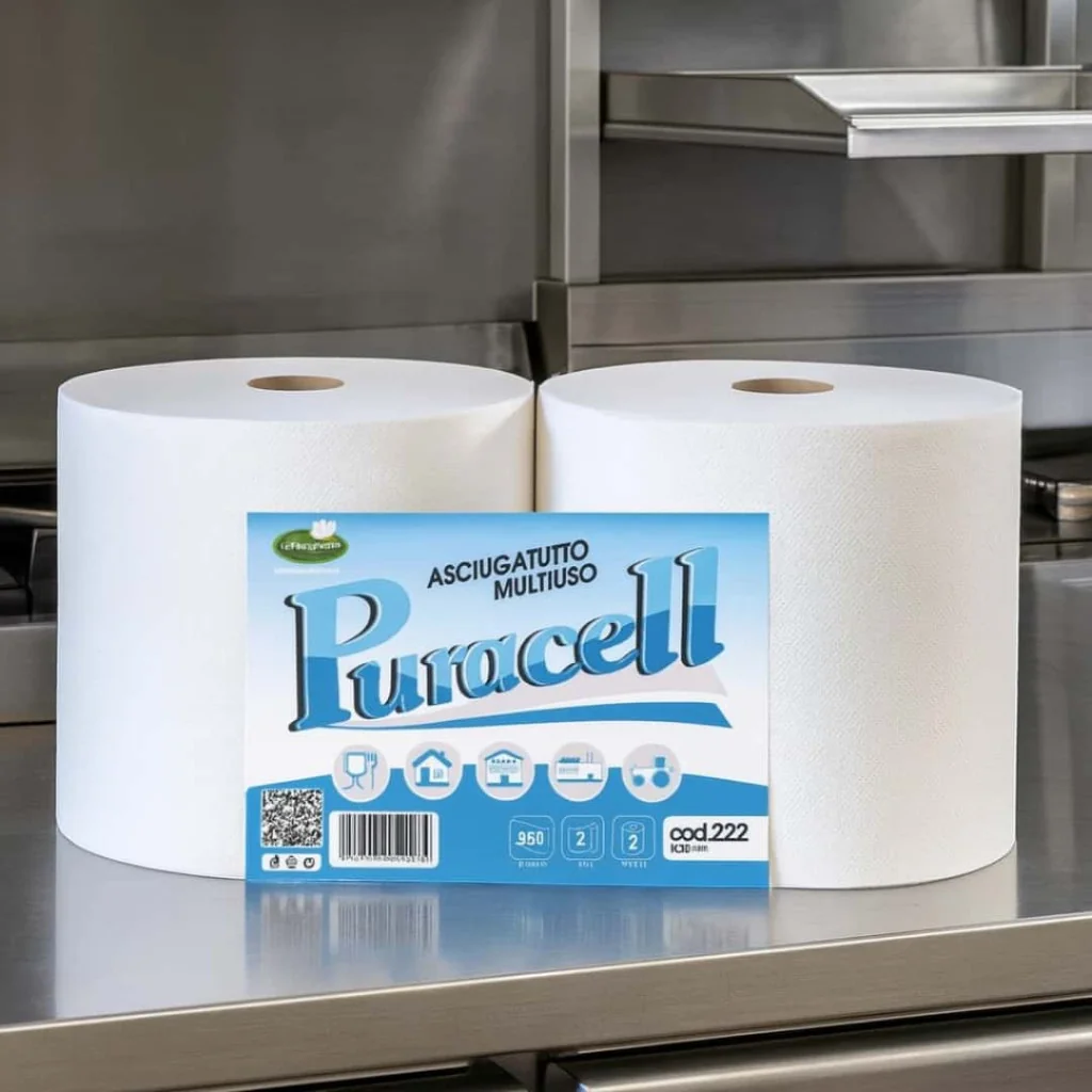 Rotoloni Industriali Carta Puracell K30 2rt LE MARGHERITE