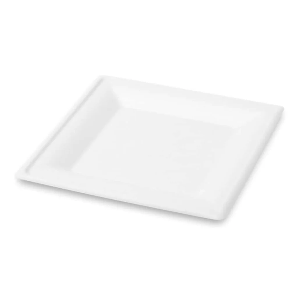 Piatto Quadrato Polpa Di Cellulosa 26x26 cm 50 pz SIAM QUALITY