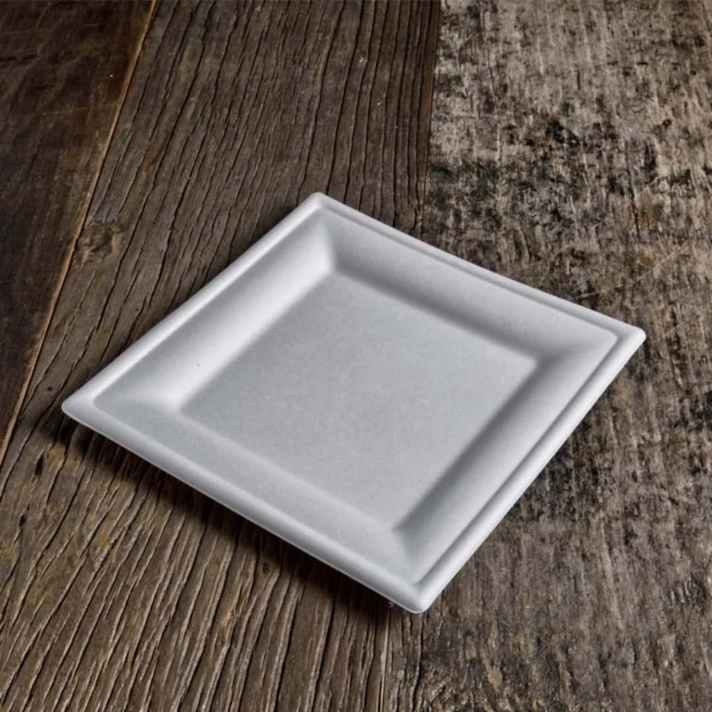 Piatto Quadrato Polpa di Cellulosa 20x20 cm 50 pz SIAM QUALITY