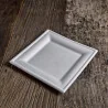 Piatto Quadrato Polpa di Cellulosa 20x20 cm 50 pz SIAM QUALITY