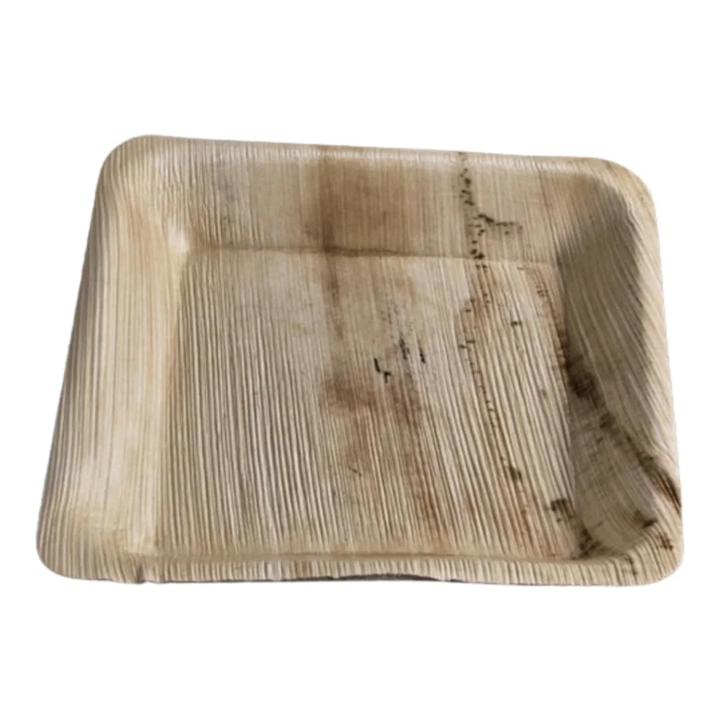 Piatti Quadrati Foglia di Palma 17x17 cm 25 pz USOBIO