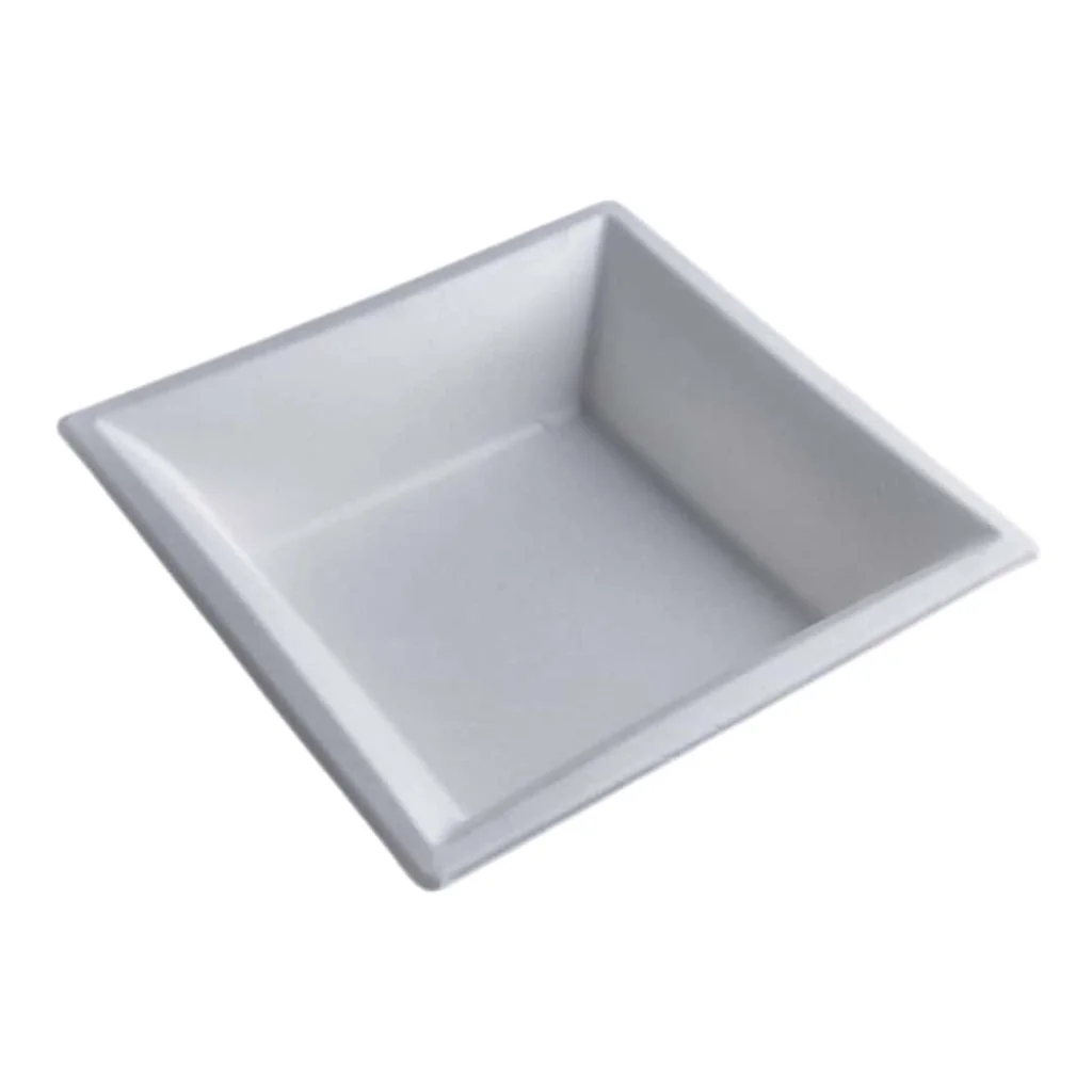 Piatto Fondo Quadrato Polpa di Cellulosa 16x16 cm 50 pz SDG