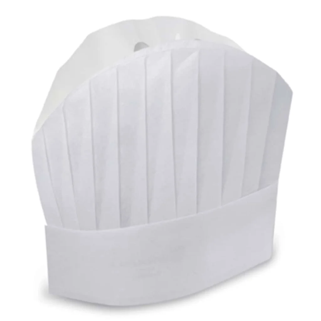 Cappello Cuoco Carta 23 cm 20pz CROWN CHEF