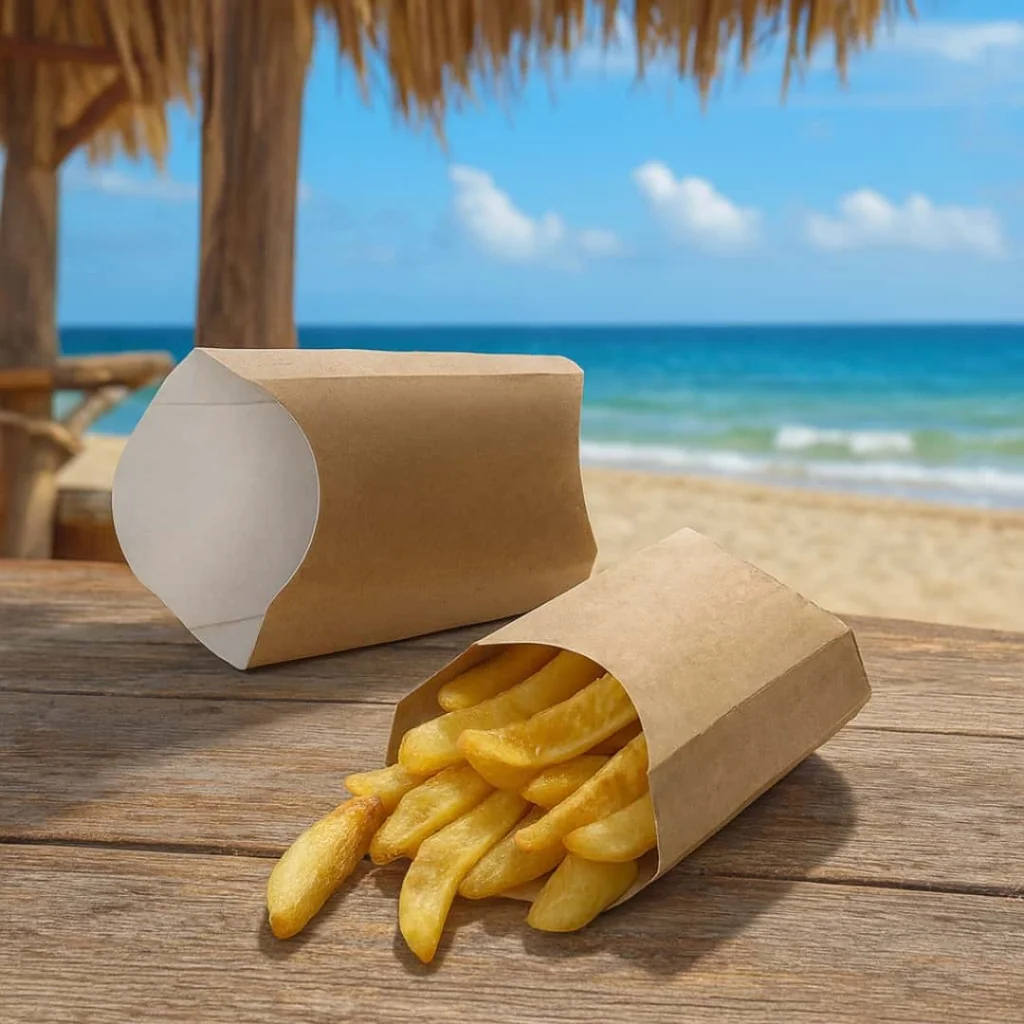 Box Fritti Avana Take Away 13x5,5x13 cm 100 pz LEONE