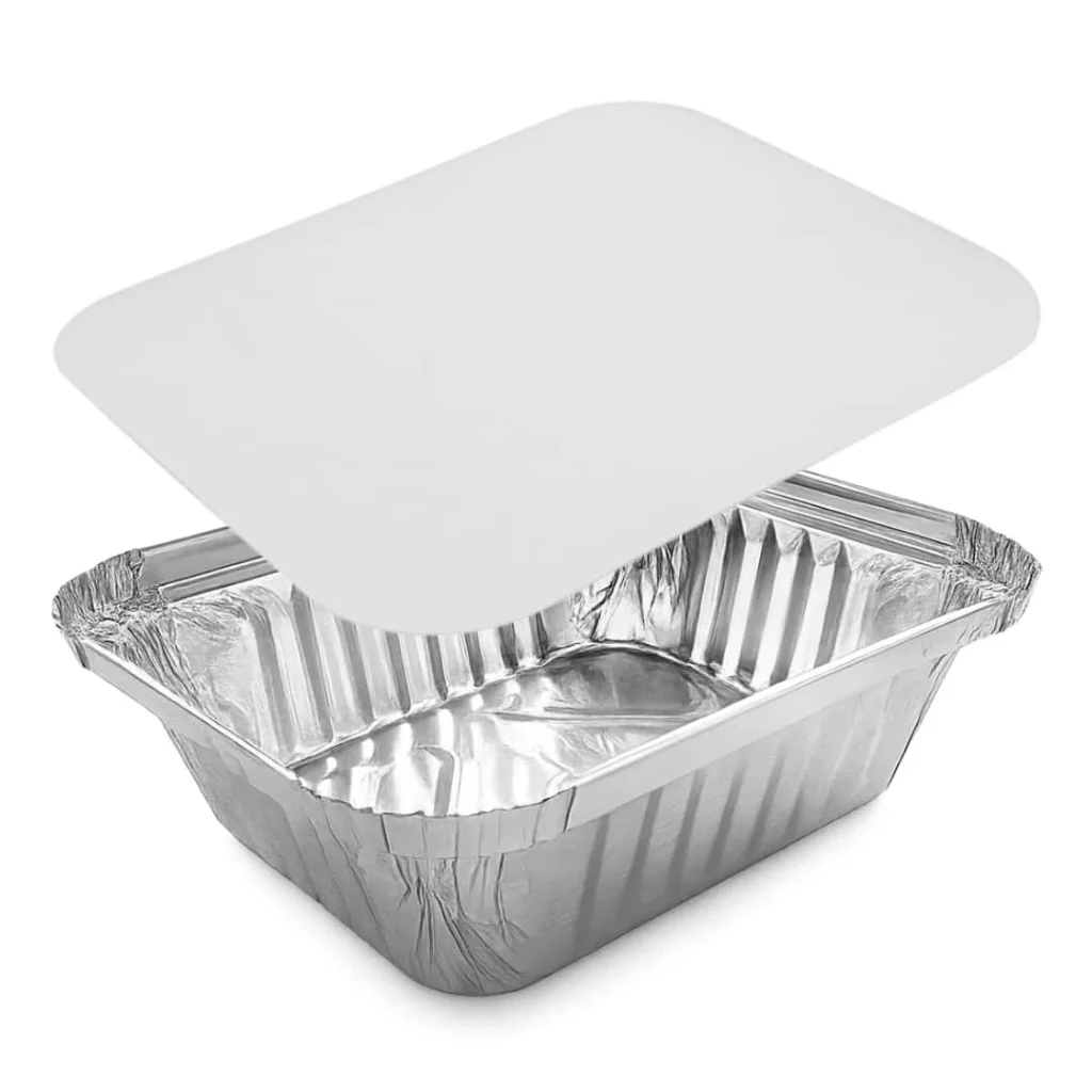 Vaschette Alluminio 2 Porzioni L Bassa 100 pz CONTITAL