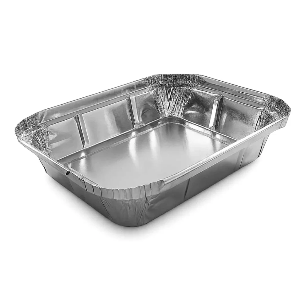 Vaschette Alluminio 2 Porzioni L Bassa 100 pz CONTITAL