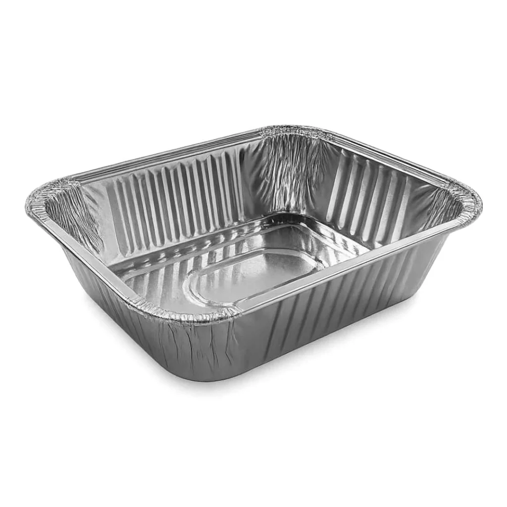 Vaschette Alluminio 2 Porzioni G 100 pz CONTITAL