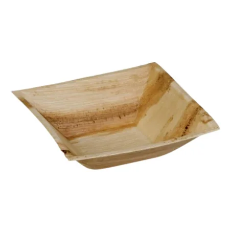 Piatti Quadrati Fondi Foglia di Palma 16x16 cm 25 pz SDG