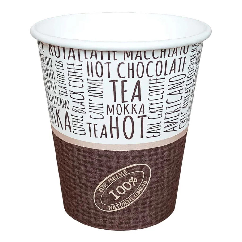Bicchieri Cappuccino Bevande Calde Juta 250cc 8oz 50 pz