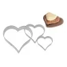 Set 3 Tagliabiscotti Cuore Inox 4/5/6 cm WESTMARK