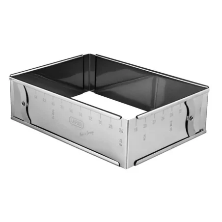 Cornice Torte Regolabile Inox 25-46 x 17-32 cm EVA COLLECTION