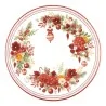 Piatti Piani Rossi Christmas Bouquet ø 27 cm 8pz GIVI ITALIA