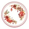 Piatti Piani Rossi Christmas Bouquet ø 21 cm 8pz GIVI ITALIA