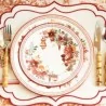 Piatti Fondi Rossi Christmas Bouquet ø 24 cm 8pz GIVI ITALIA