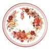 Piatti Fondi Rossi Christmas Bouquet ø 24 cm 8pz GIVI ITALIA
