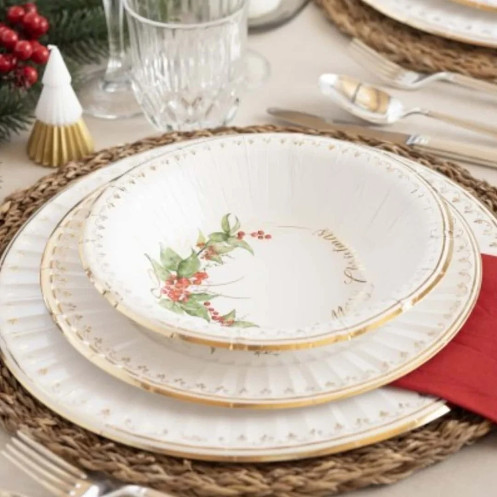 Tovaglioli Round Oro Garland 33x33 cm 16 pz GIVI ITALIA