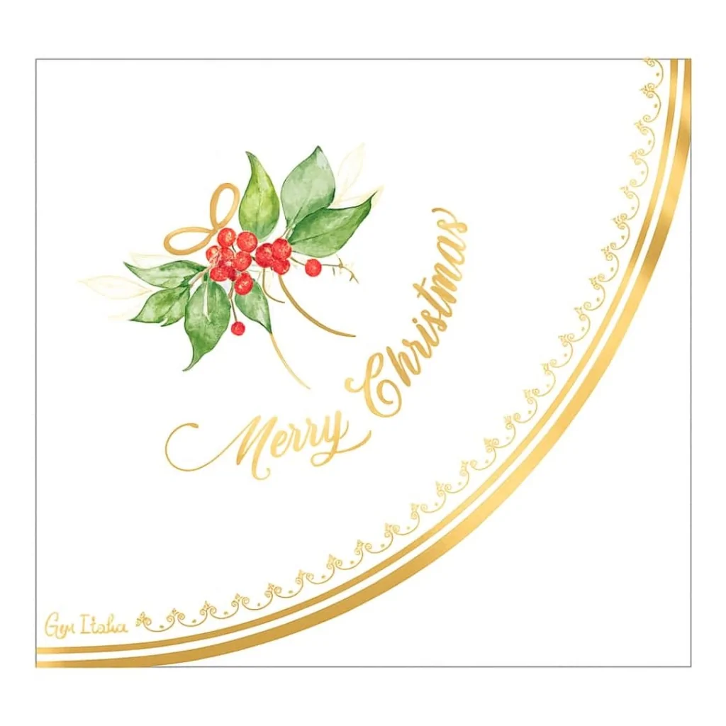 Tovaglioli Round Oro Garland 33x33 cm 16 pz GIVI ITALIA