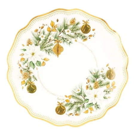 Piatti Dessert Oro New Liberty Noel 21 cm 8pz GIVI ITALIA