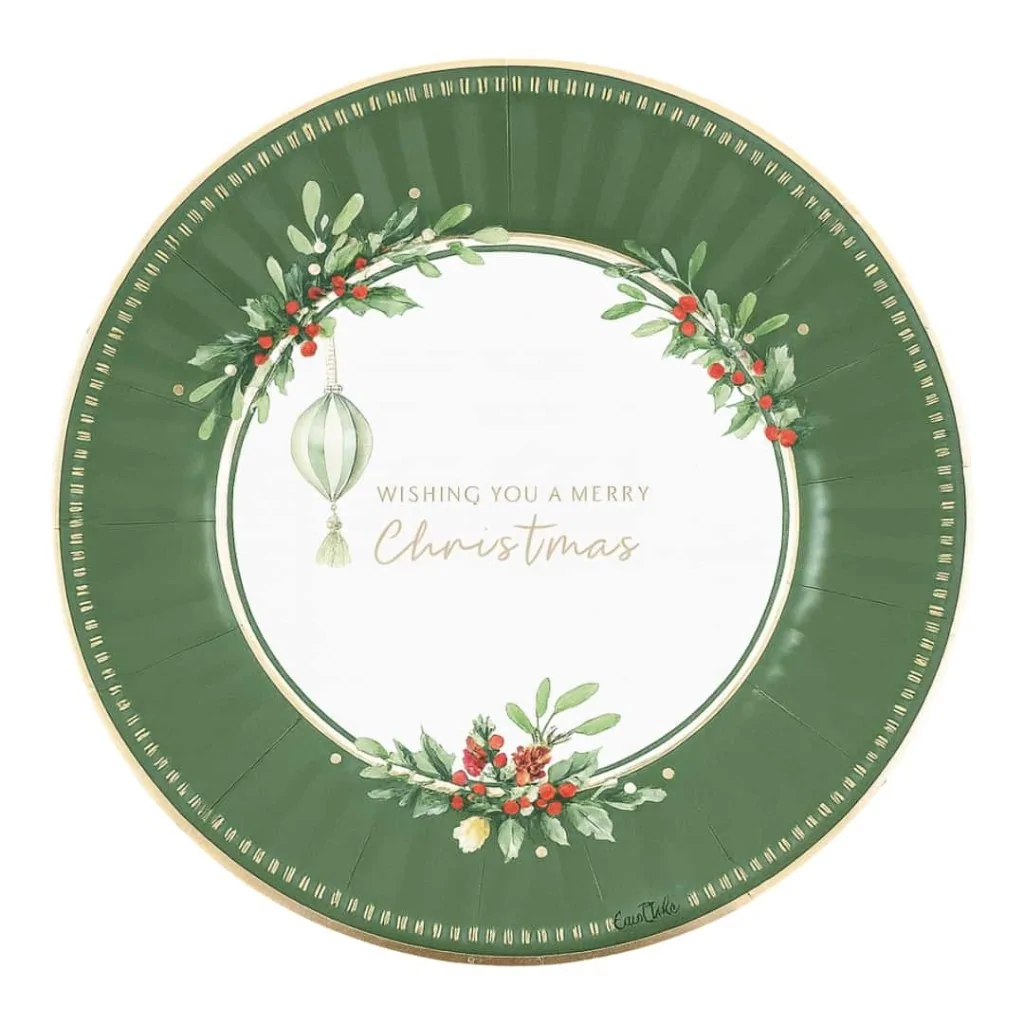 Piatti Piani Verdone Merry Christmas To You 27 cm 8pz GIVI