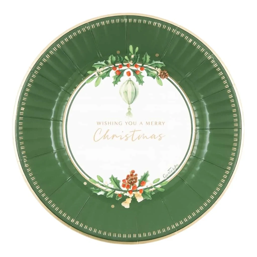 Piatti Dessert Verdone Merry Christmas To You 21 cm 8pz GIVI