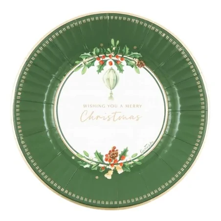 Piatti Dessert Verdone Merry Christmas To You 21 cm 8pz GIVI