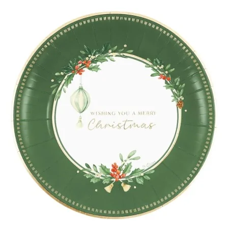 Piatti Fondi Verdone Merry Christmas To You 24 cm 8pz GIVI