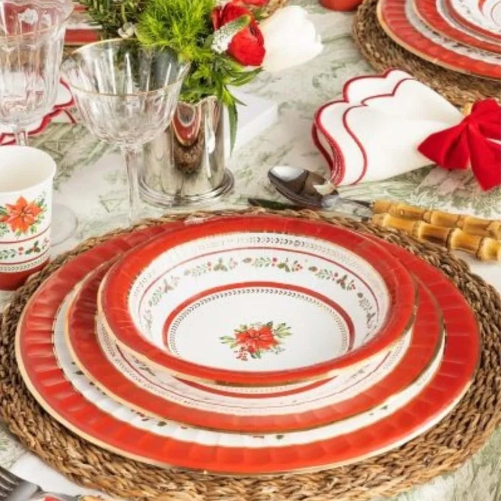 Sottopiatti Piani Rossi Red Royal 33 cm 6pz GIVI ITALIA