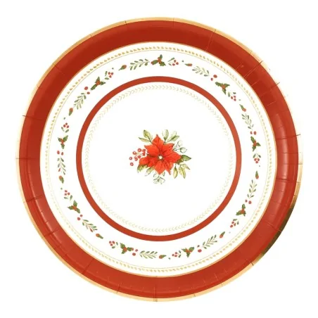 Piatti Fondi Rossi Red Royal 24 cm 8pz GIVI ITALIA