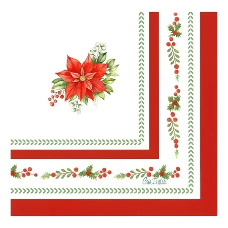 Tovaglioli Rossi Red Royal 33x33 cm 16 pz GIVI ITALIA