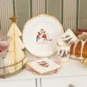 Piatti Piani Oro Christmas Story 23 cm 8pz GIVI ITALIA