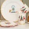 Piatti Piani Oro Christmas Story 23 cm 8pz GIVI ITALIA