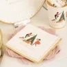 Tovaglioli Oro Christmas Story 25x25 cm 20 pz GIVI ITALIA