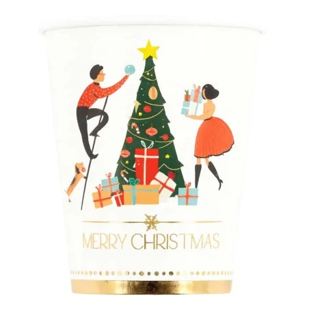 Bicchieri Oro Christmas Story 250 cc 8pz GIVI ITALIA