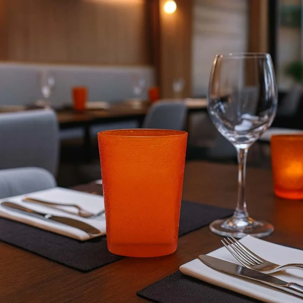 Set 4 Bicchieri Acqua Monochrome Orange 30 cl MEMENTO