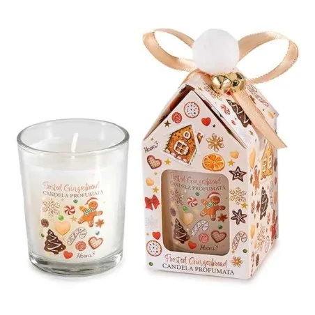Candela Profumata Bicchiere con Decori Pan Zenzero ART FROM