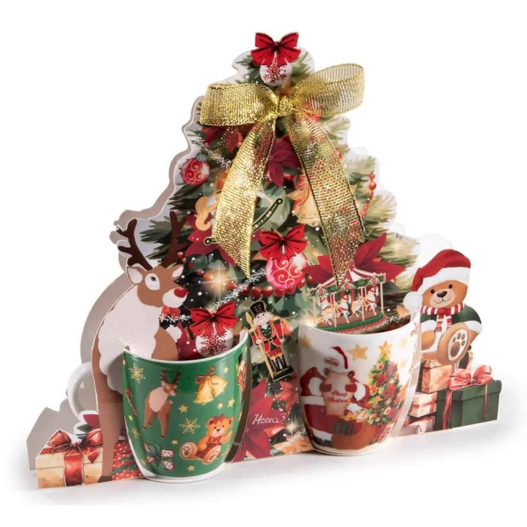 Set 2 Tazzine Natalizie 70 ml ART FROM ITALY