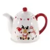 Teiera Natalizia Ceramica con Decori 800 ml ART FROM ITALY
