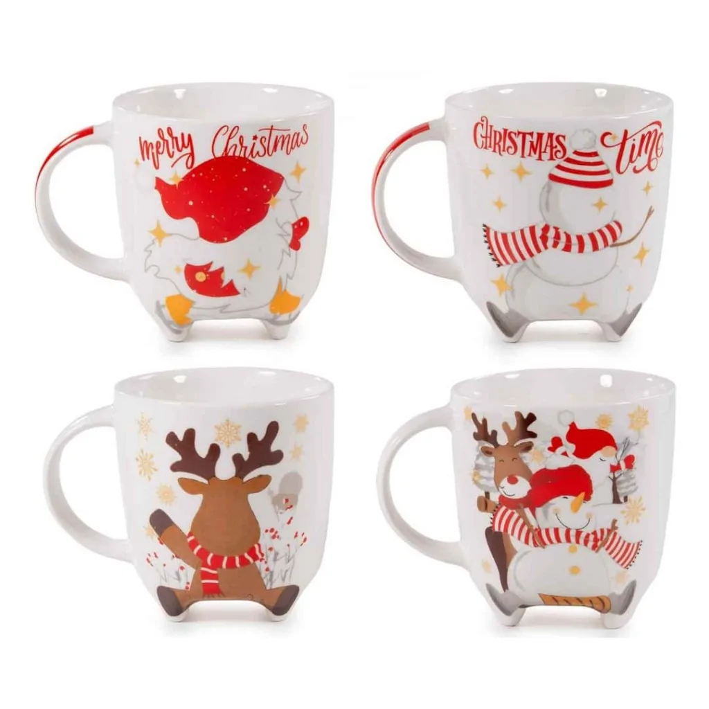 Tazza Natalizia 300 ml con Piedini ART FROM ITALY