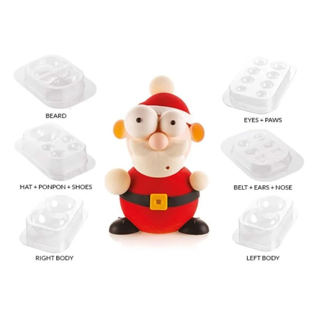 Stampo Cioccolato Babbo Natale Santa SILIKOMART