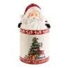 Barattolo Ceramica Babbo e Albero Di Natale ART FROM ITALY