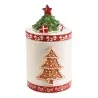 Barattolo Ceramica Babbo e Albero Di Natale ART FROM ITALY