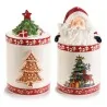 Barattolo Ceramica Babbo e Albero Di Natale ART FROM ITALY