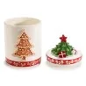 Barattolo Ceramica Babbo e Albero Di Natale ART FROM ITALY