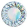 Piatti Fondi Wavy Iridescent Argento 24 cm 6pz BIG PARTY