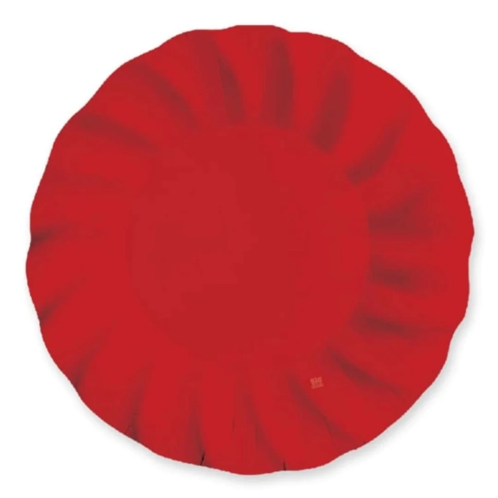 Piatti Fondi Wavy Rossi 24 cm 6pz BIG PARTY
