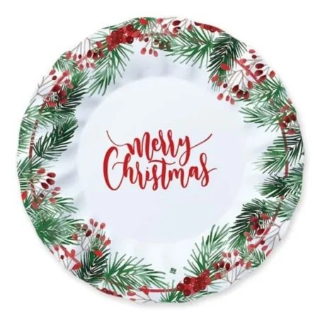 Sottopiatti Piani Verdi Merry Christmas 30 cm BIG PARTY